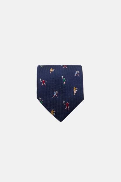 TENNIS PLAYERS TEXTURED SILK TIE