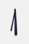 Tennis players textured silk tie