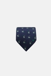 Tennis rackets textured silk tie