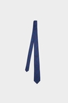 Windowpane chequered silk tie