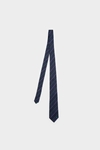 Striped textured silk tie