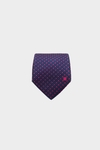 Cubes textured silk tie