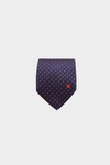 Cubes textured silk tie