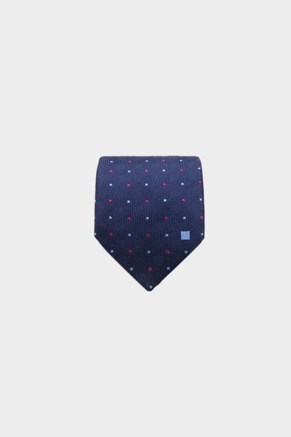 MINI CUBES TEXTURED SILK TIE