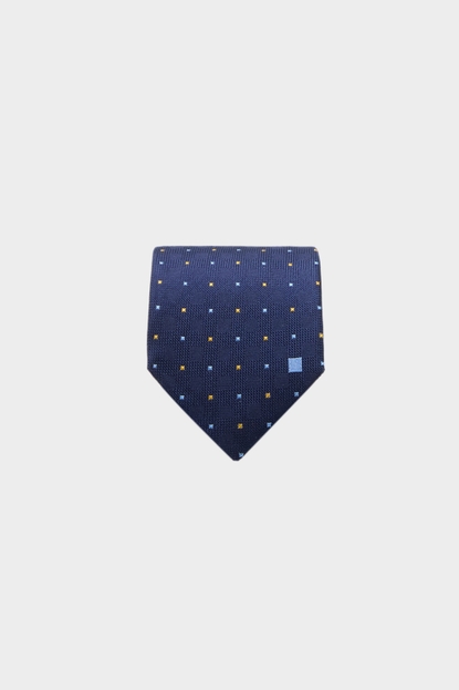 MINI CUBES TEXTURED SILK TIE