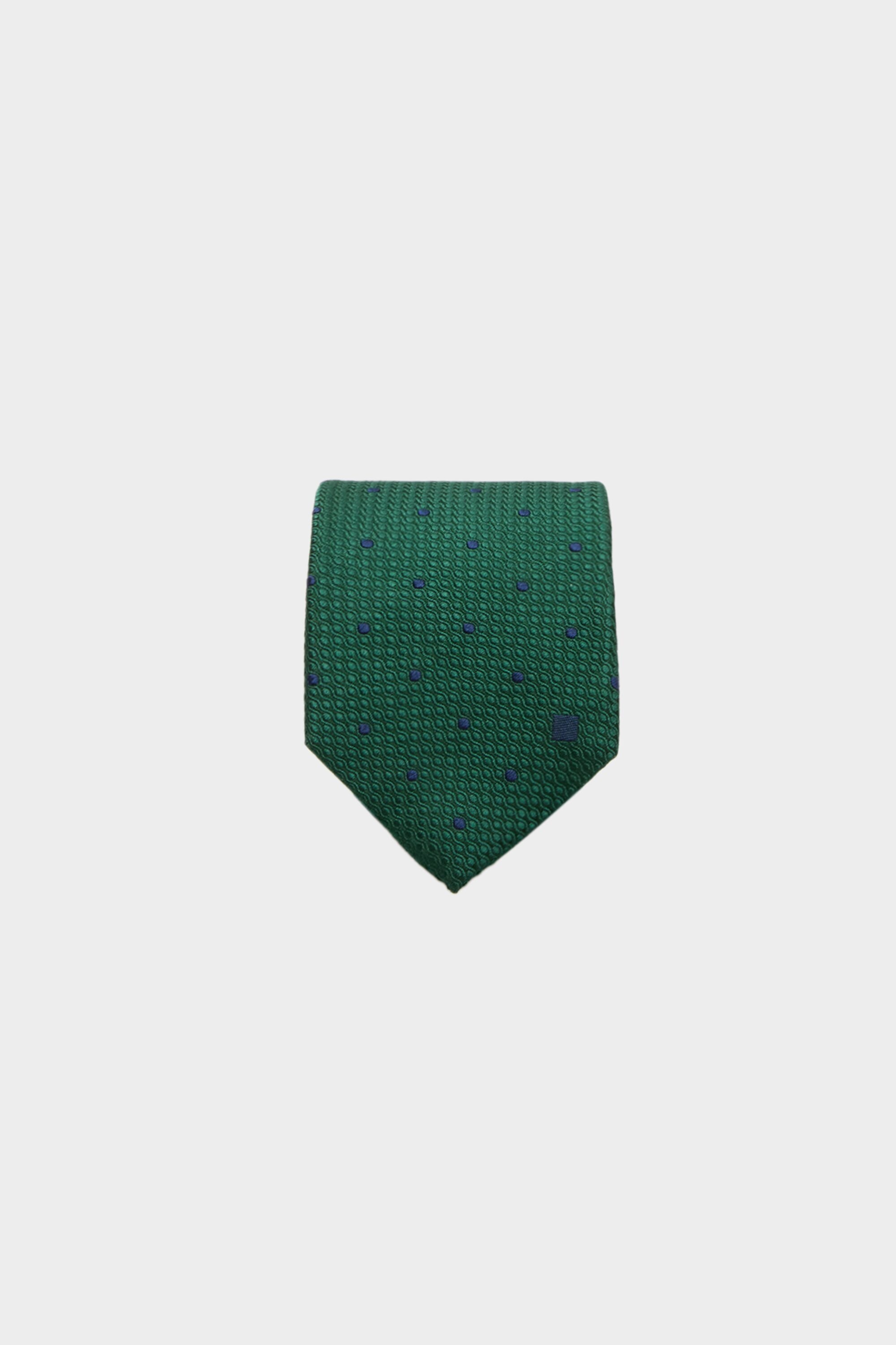 Polka dots silk tie