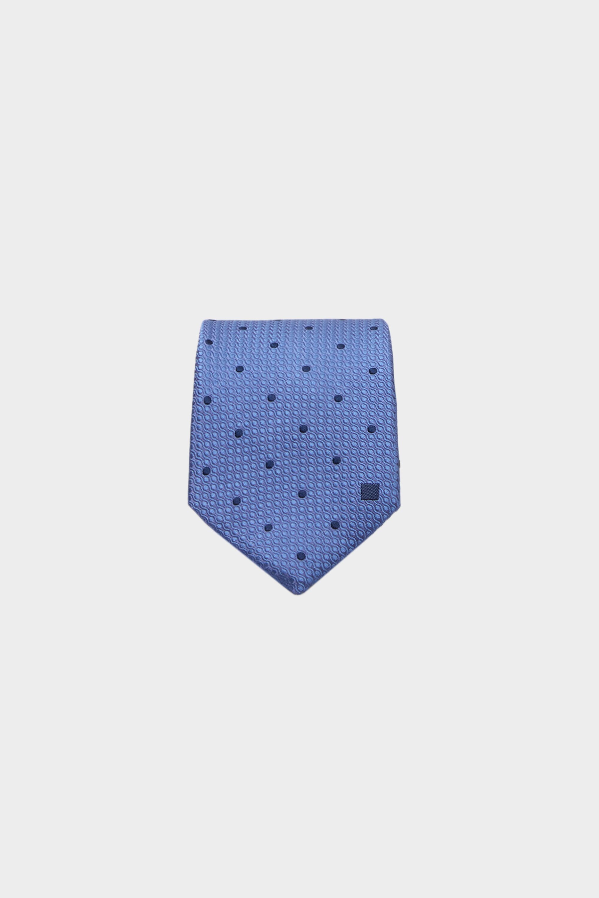 Polka dots silk tie