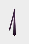 Windowpane chequered silk tie
