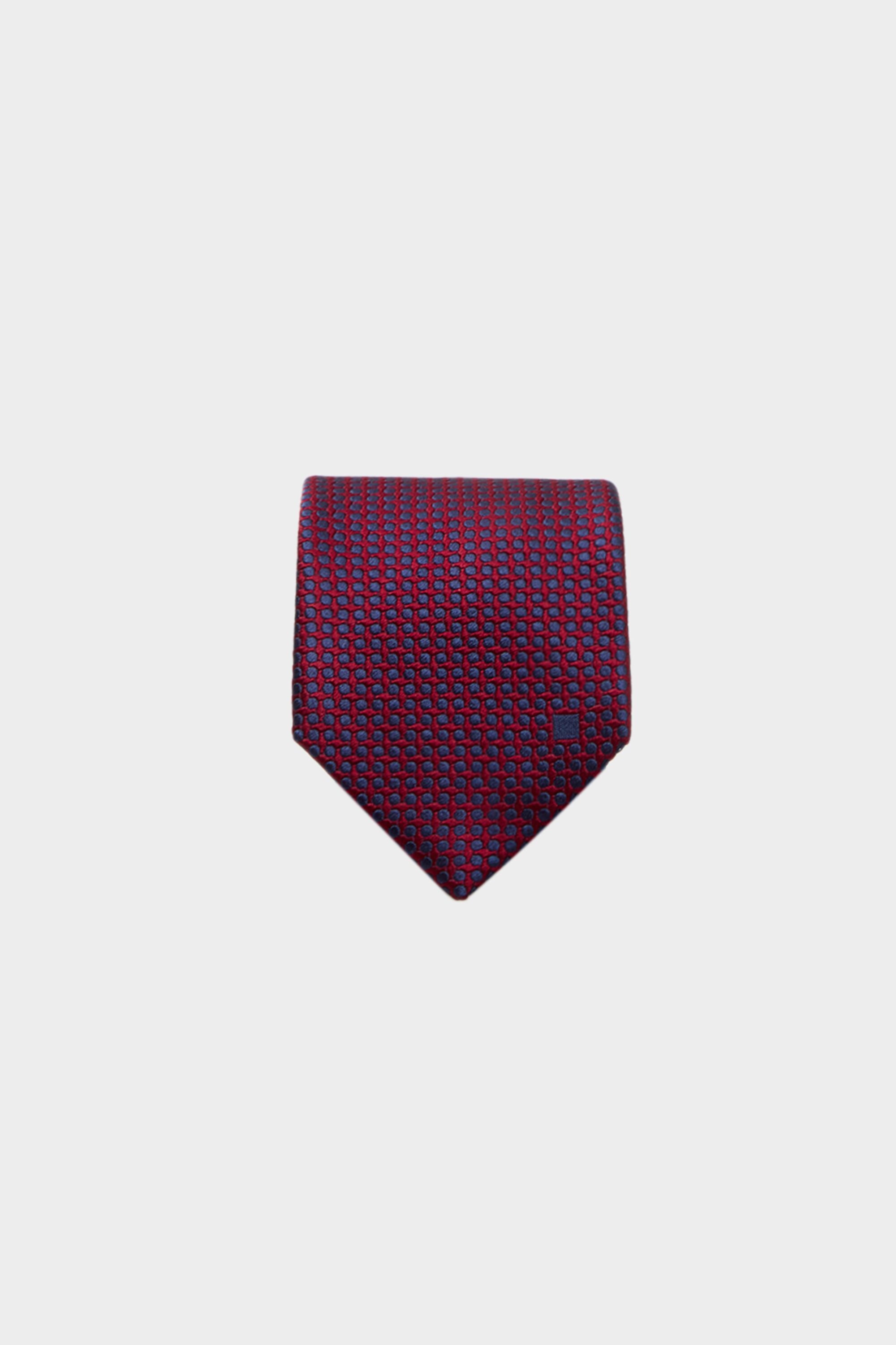Polka dots silk tie