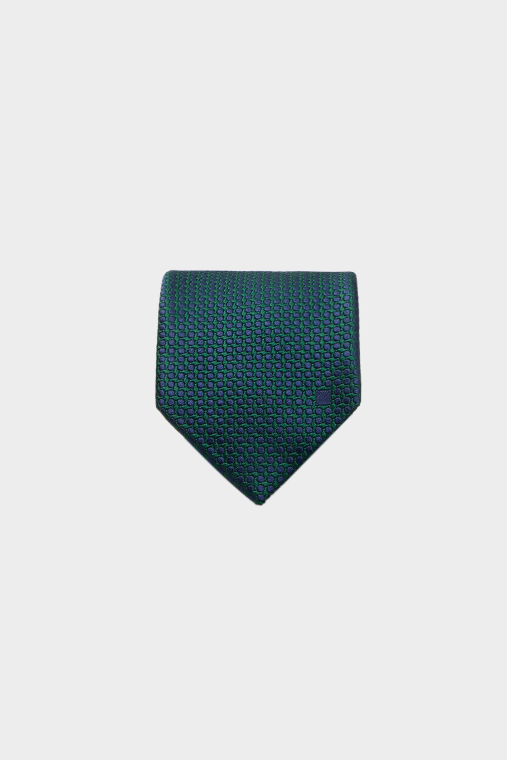 Polka dots silk tie
