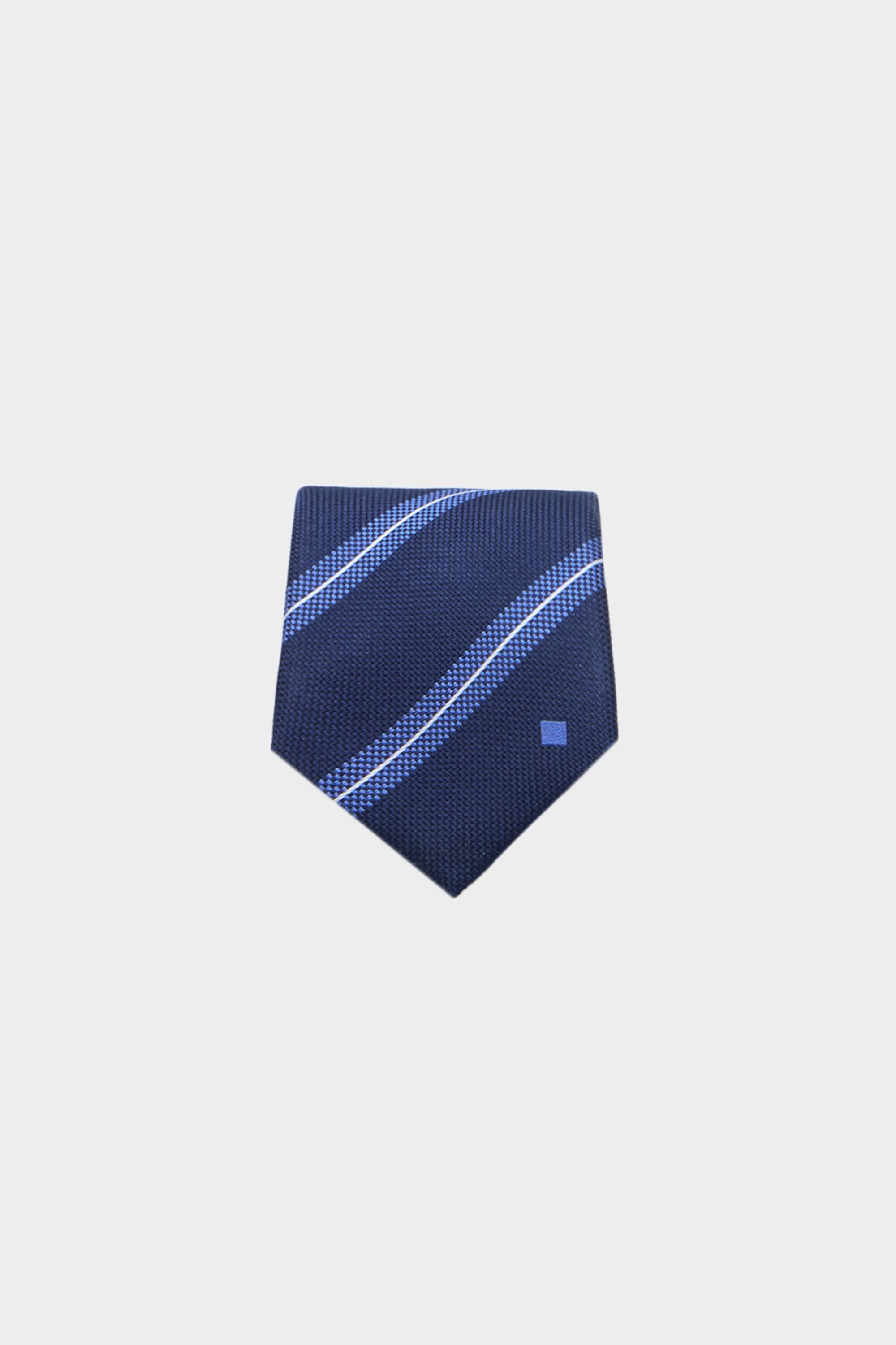 Striped silk tie