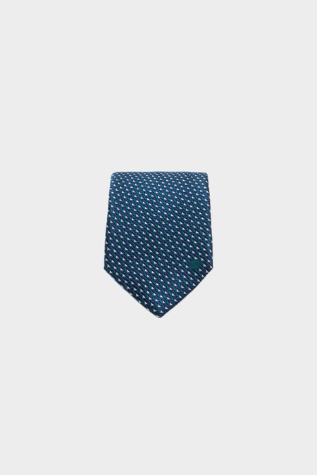 GEOMETRIC MOTIFS SILK TIE