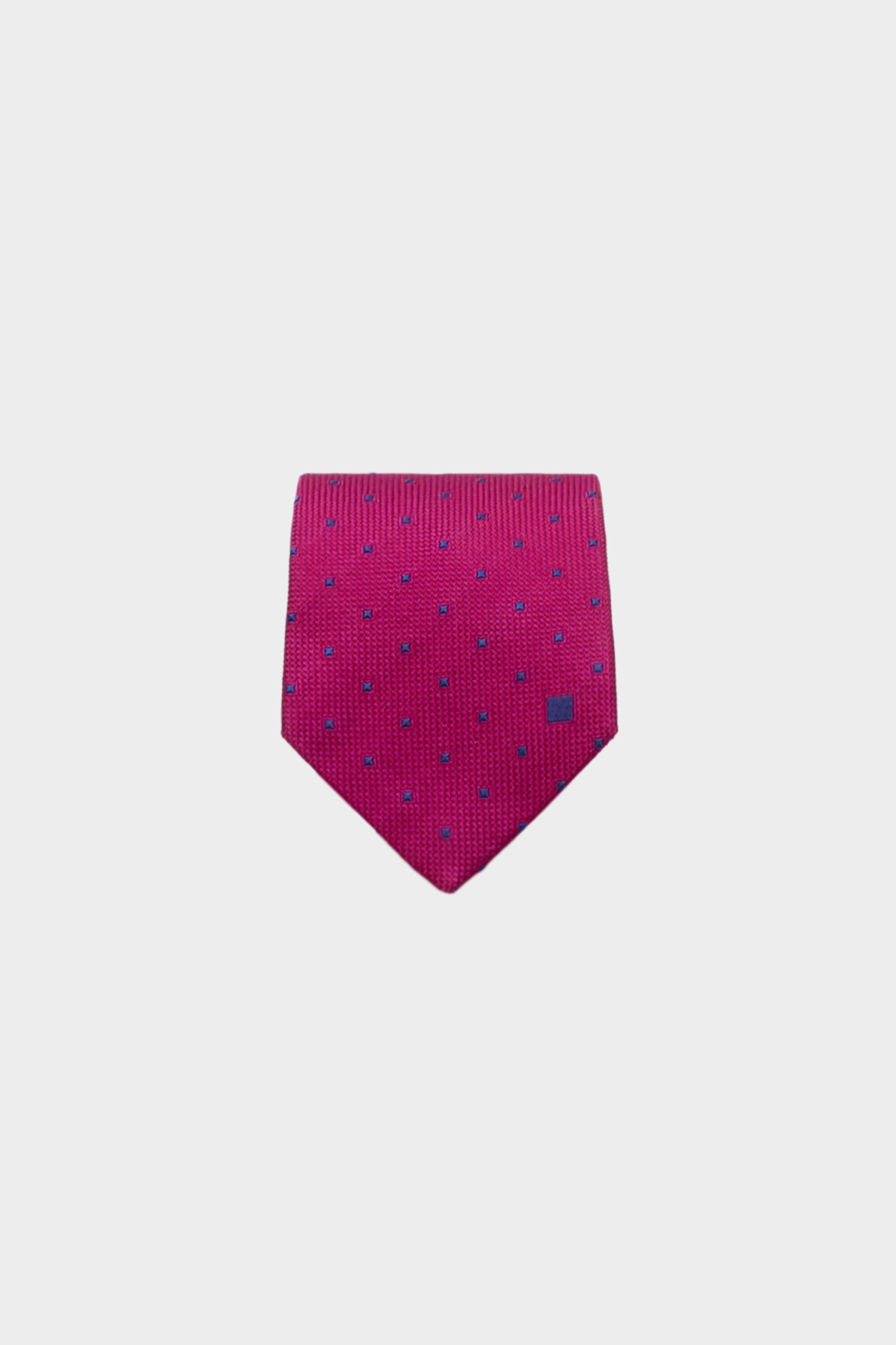 Mini cubes silk tie