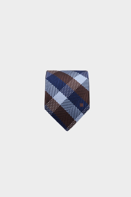 GINGHAM CHECK SILK TIE