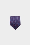 Cubes textured silk tie