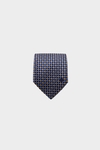 Cubes textured silk tie