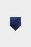 Cubes textured silk tie