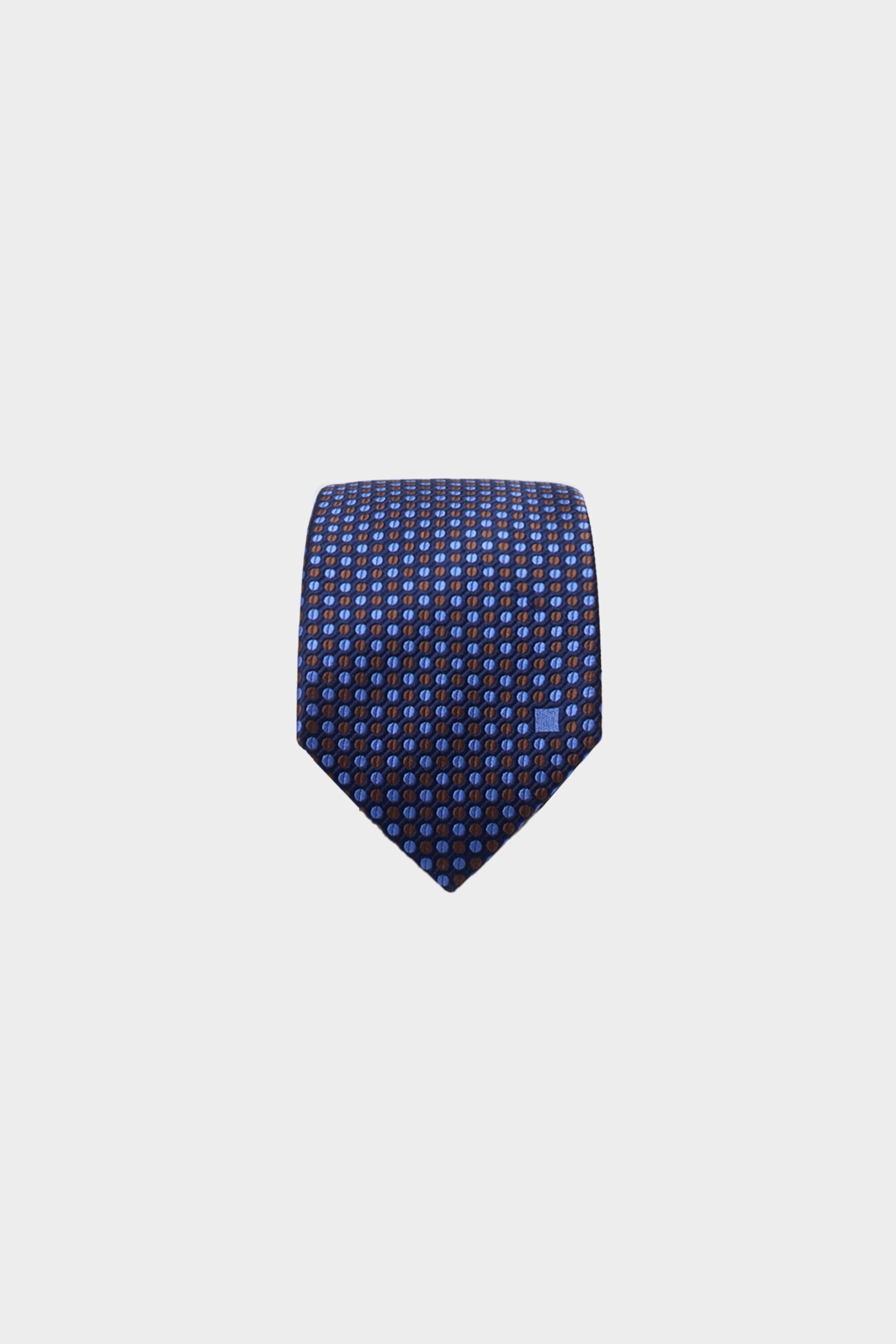 Polka dots silk tie