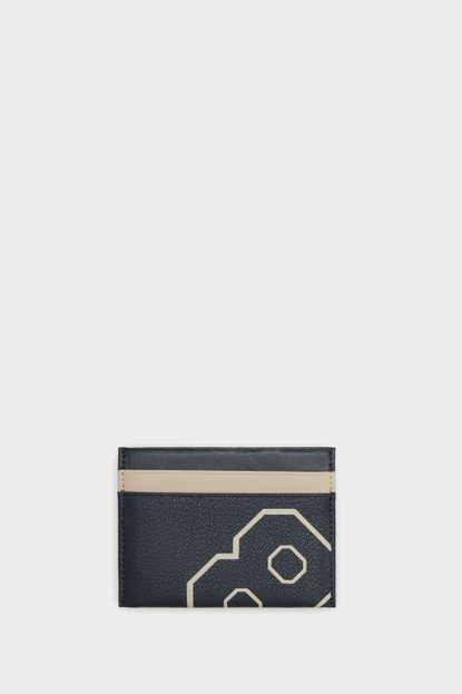 Ocho Varsity leather card holder