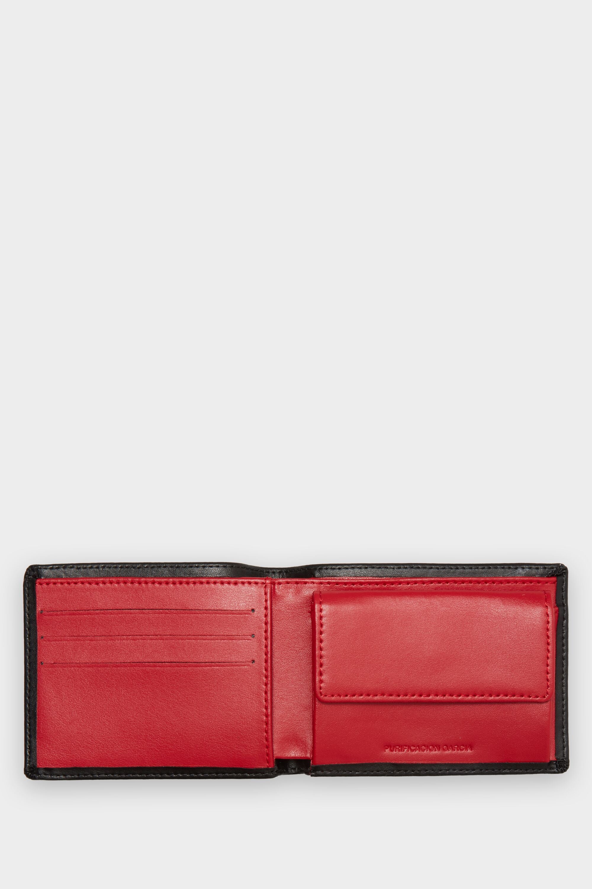 【Purificacion Garcia】ORIGAMIデザイン☆レザー折りたたみ財布 Origami leather wallet black - Purificacion Garcia Austria