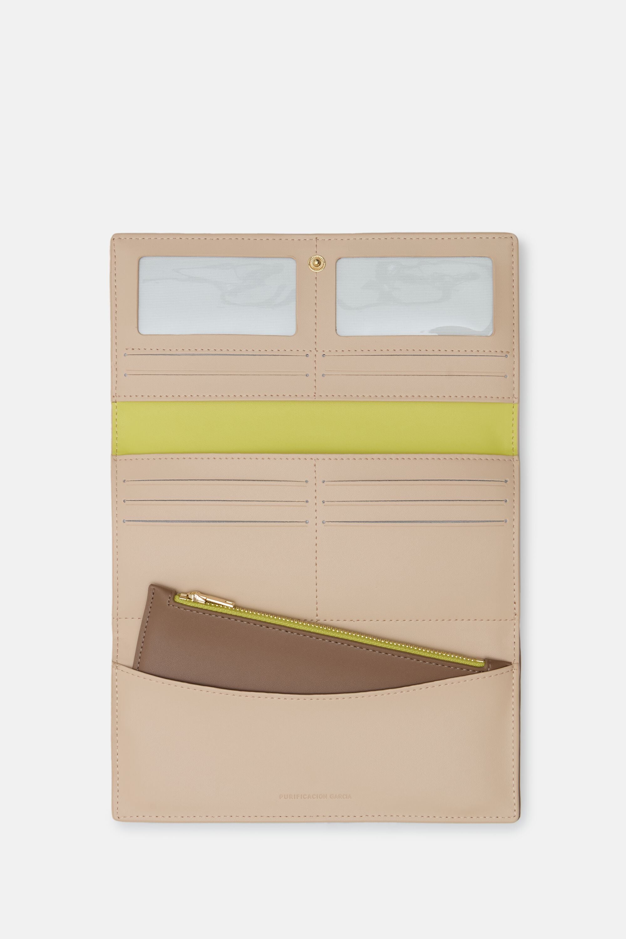 Origami American wallet with detachable coin purse topo