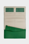 Stamp American wallet with detachable coin purse
