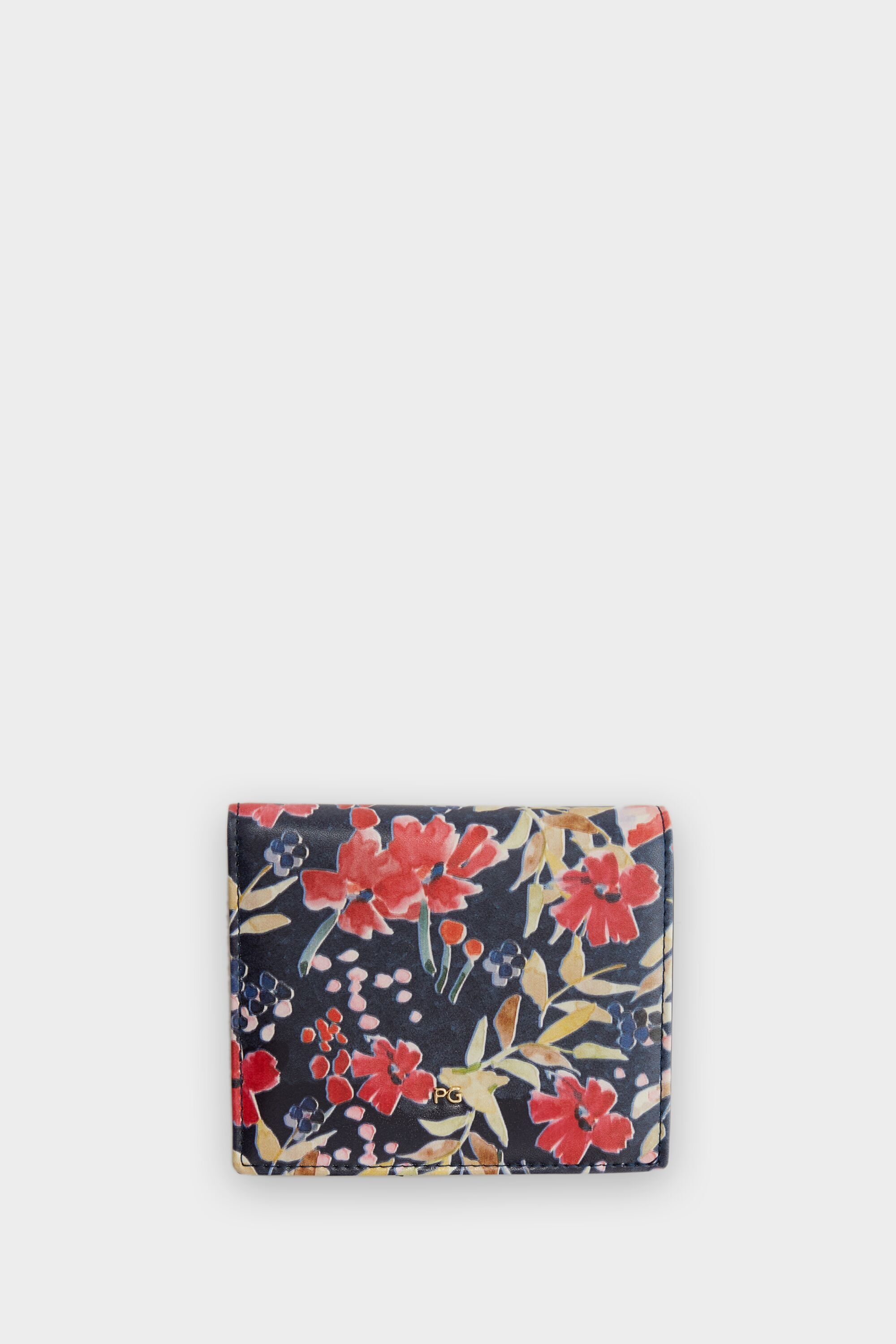 Cartera japonesa fold over floral