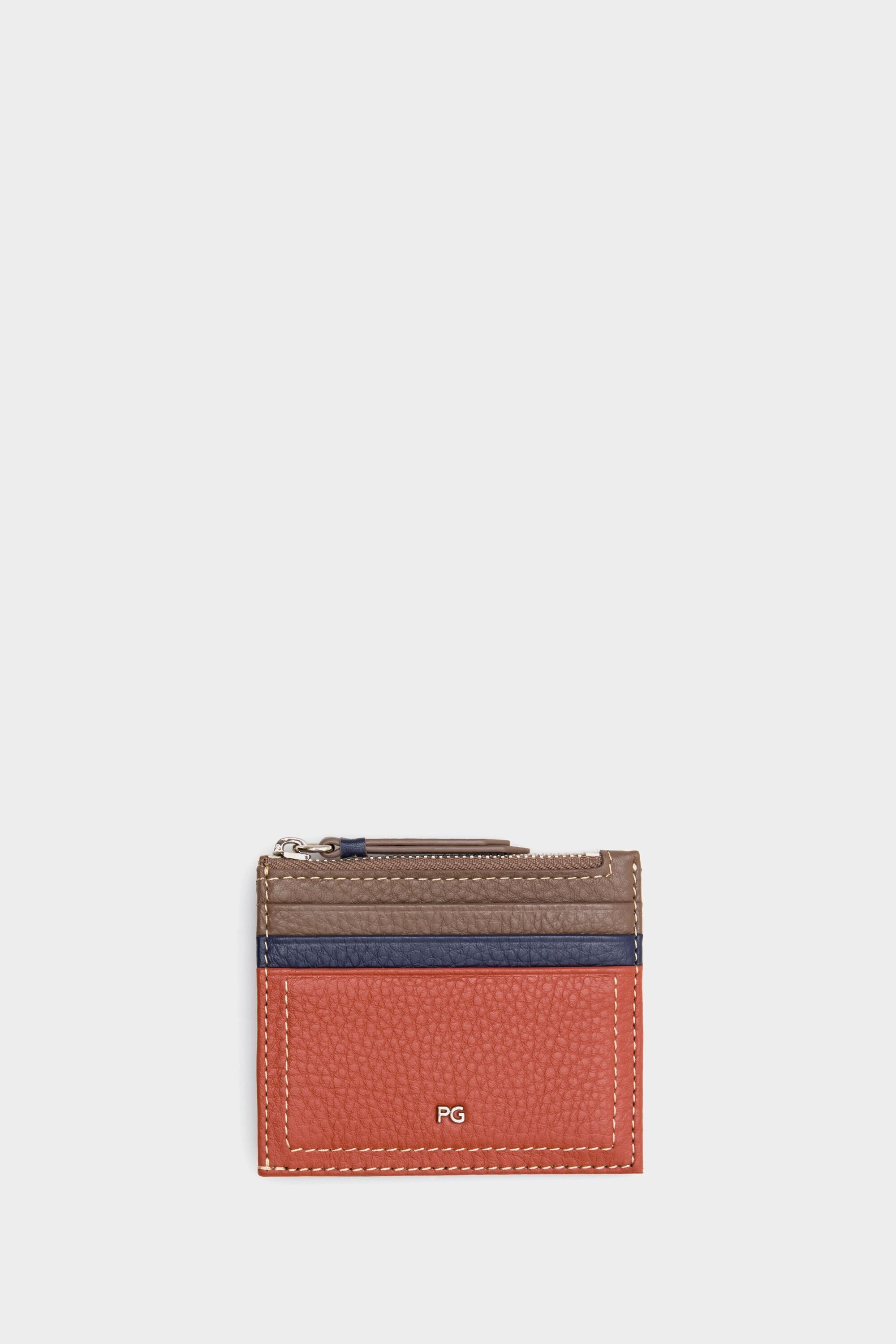 Combinación Única zipped card holder