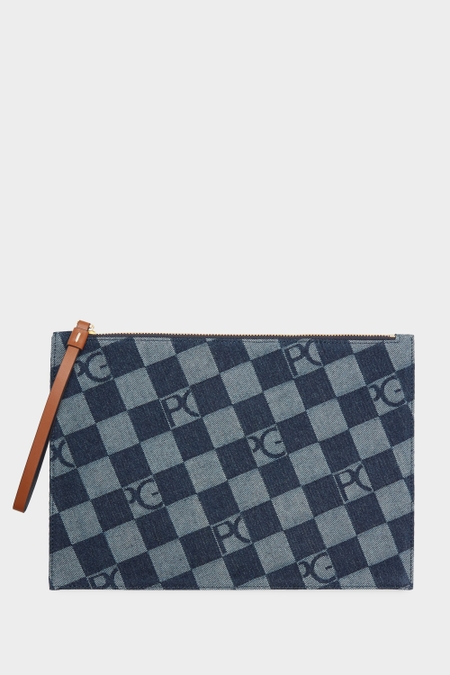 POUCH GRANDE LONA CUBOS DENIM