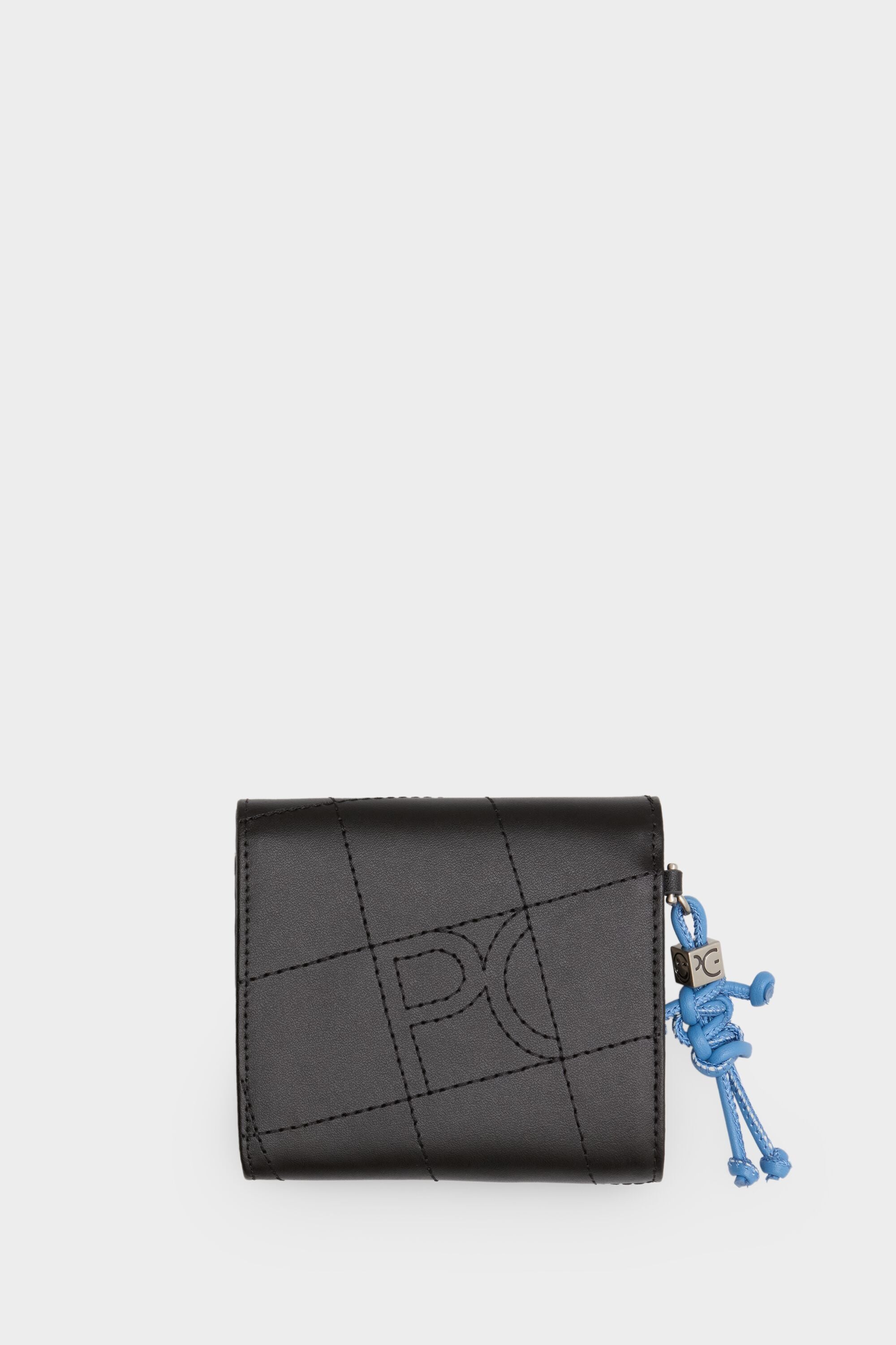 Cubito fold over Japanese wallet black - Purificacion Garcia
