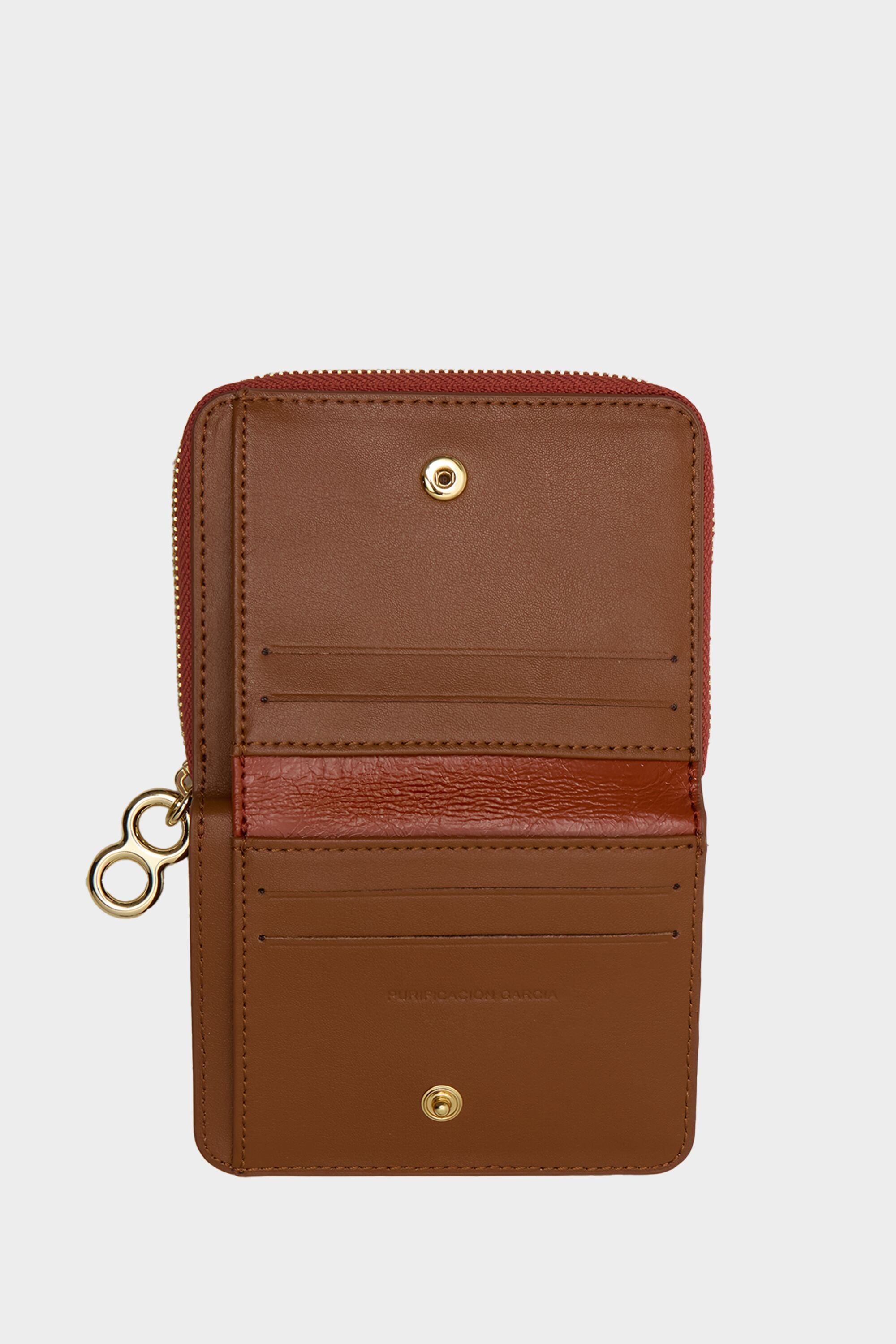 Bizcocho zipped Japanese wallet old orange - Purificacion Garcia