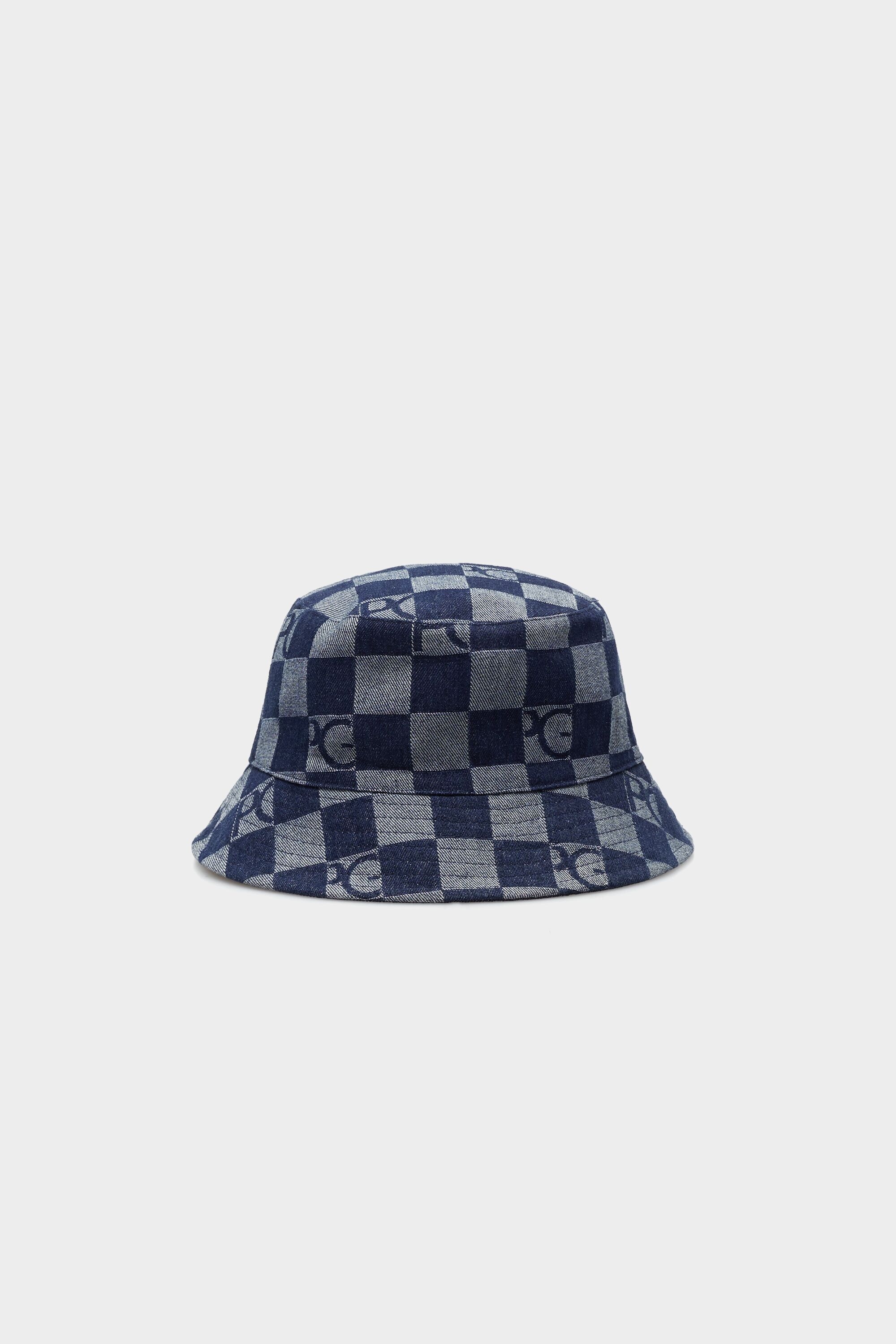 Denim Cubes reversible bucket hat
