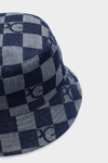 Denim Cubes reversible bucket hat