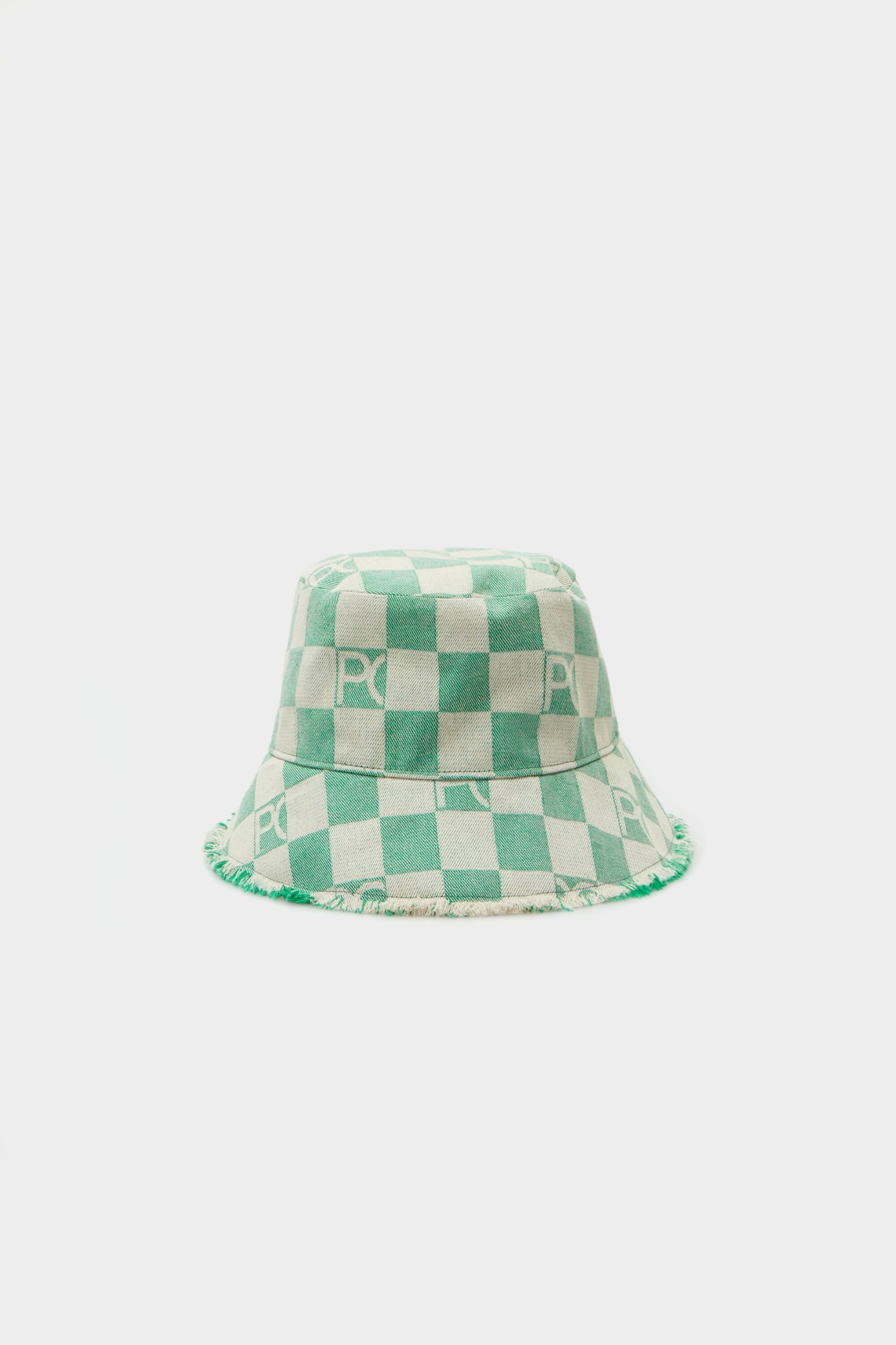 Denim Cubes bucket hat
