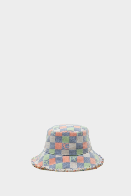 CANVAS CUBE DENIM BUCKET HAT