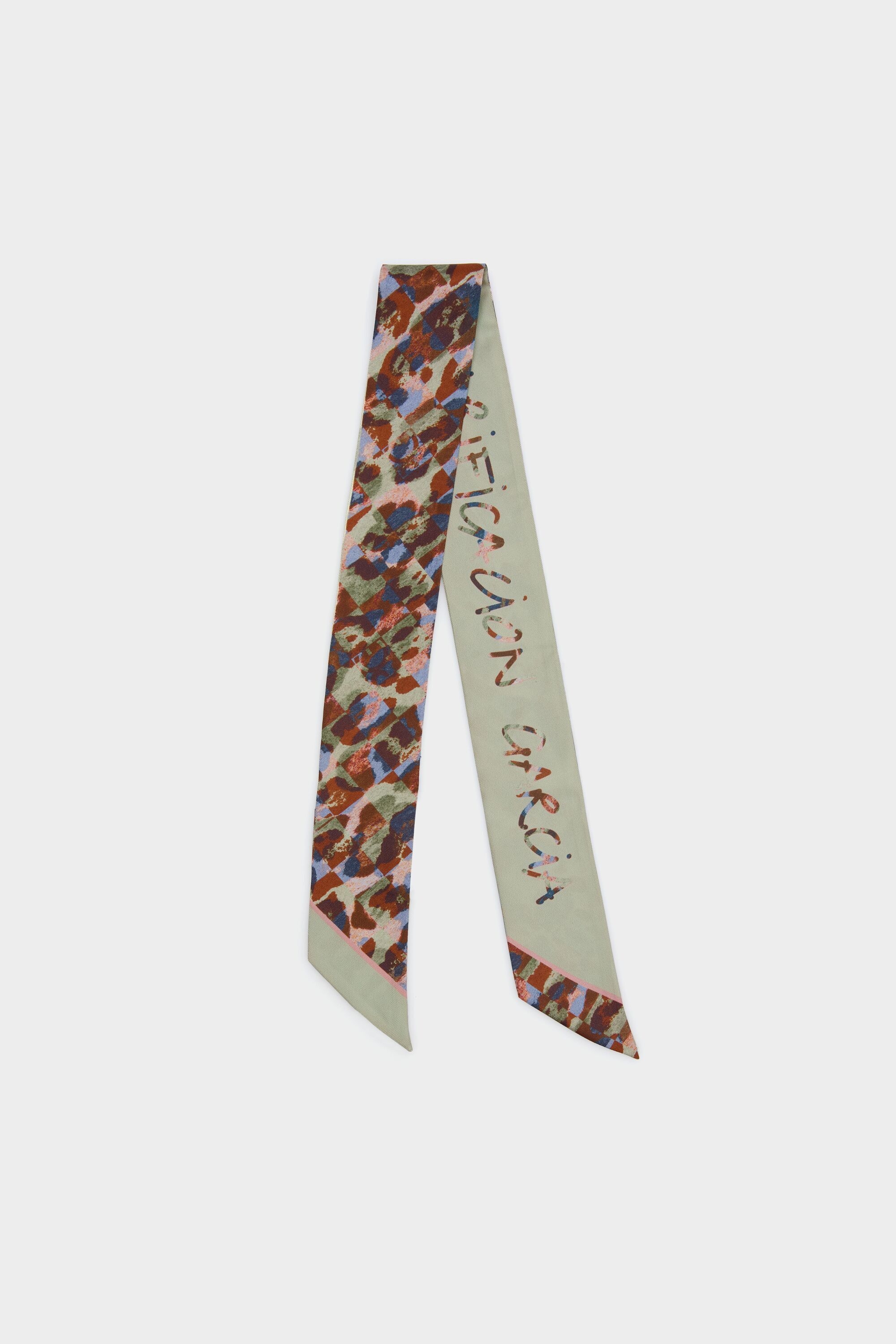 Gambicho silk skinny - BROWN/MULTICOLOR