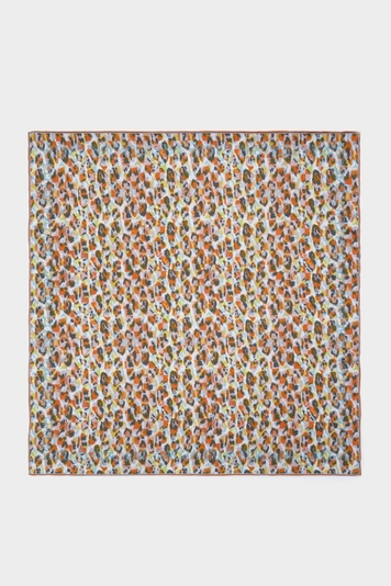 Gambicho 90 silk reversible scarf