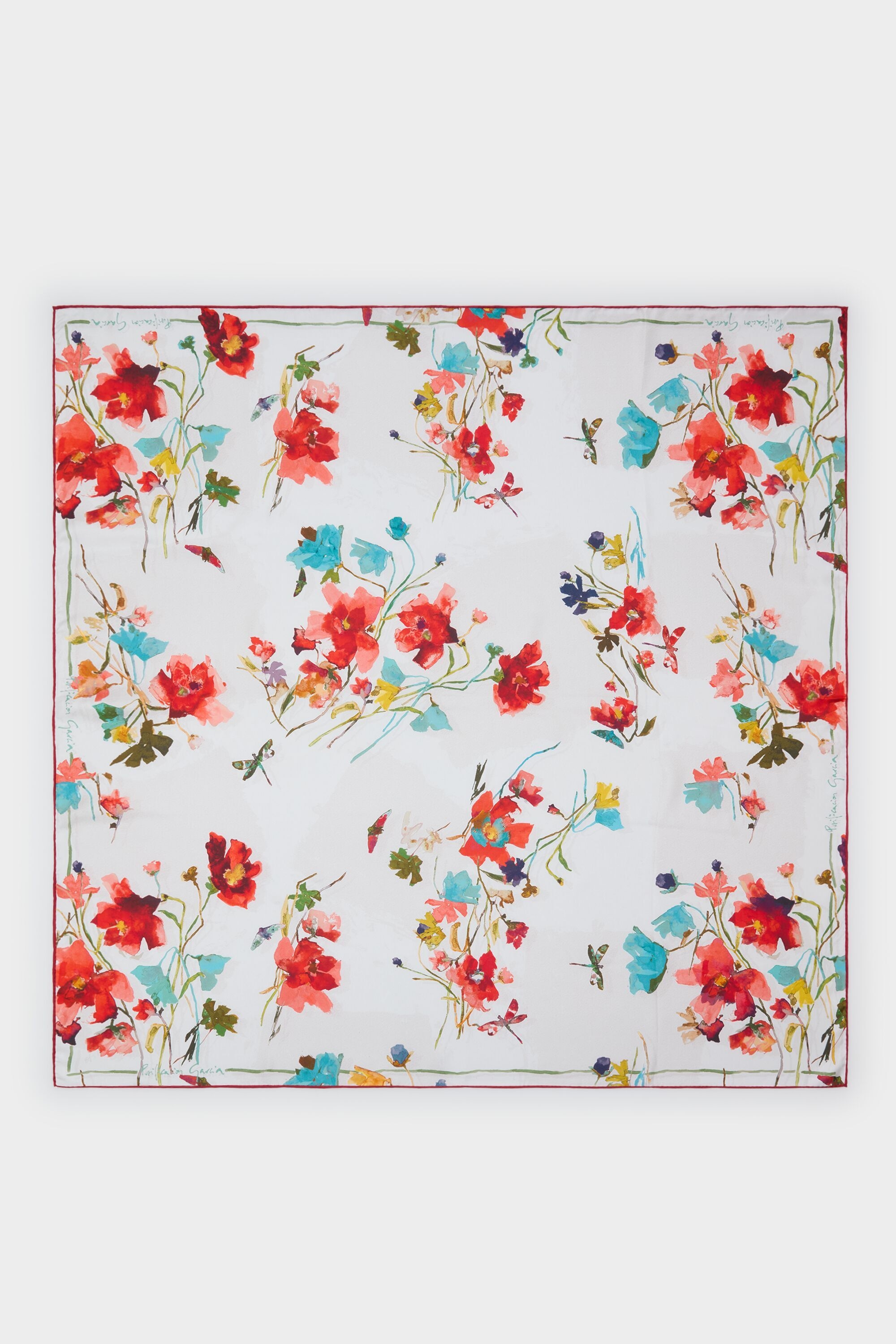 Floralis 90 silk scarf