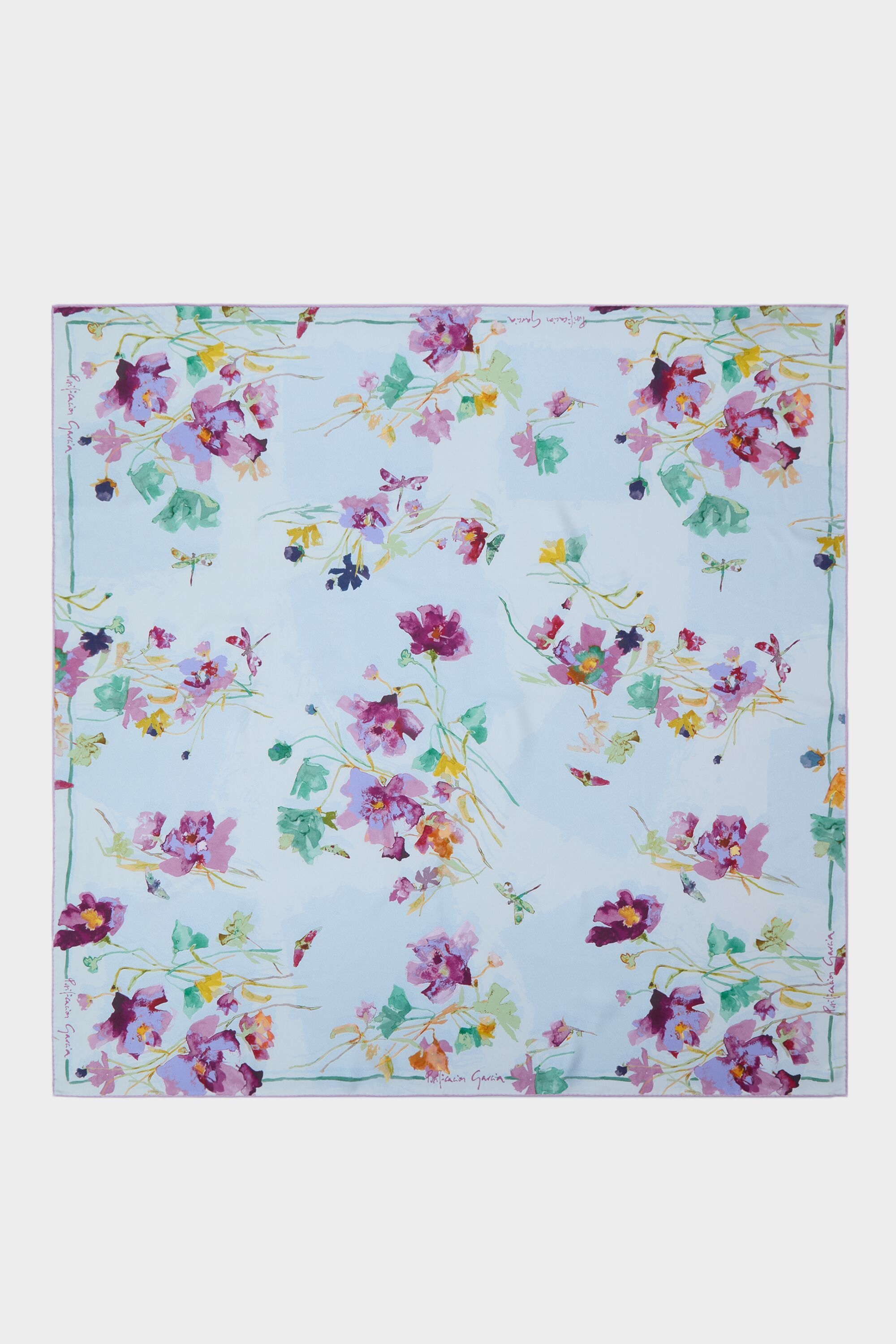 Floralis 90 silk scarf