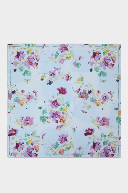 FLORALIS 90 SILK SCARF