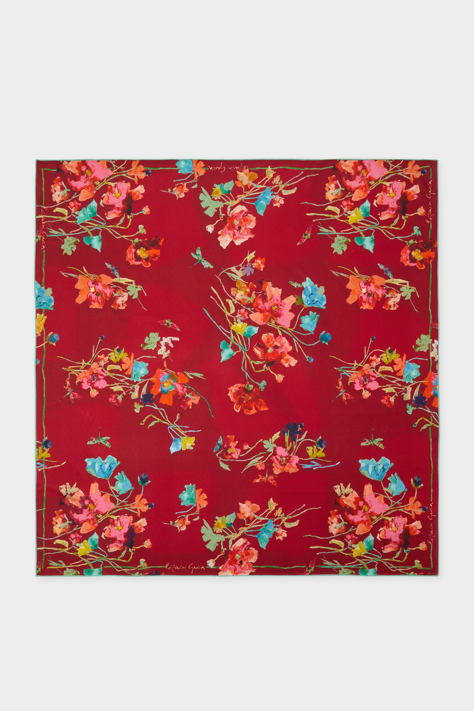 Floralis 90 silk scarf