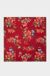 Floralis 90 silk scarf
