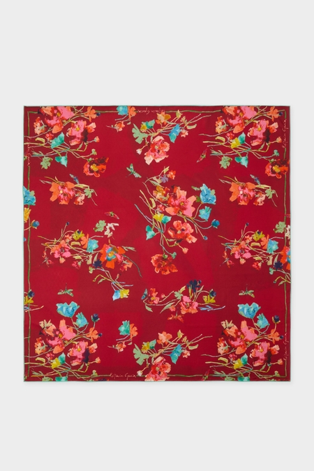 FLORALIS 90 SILK SCARF