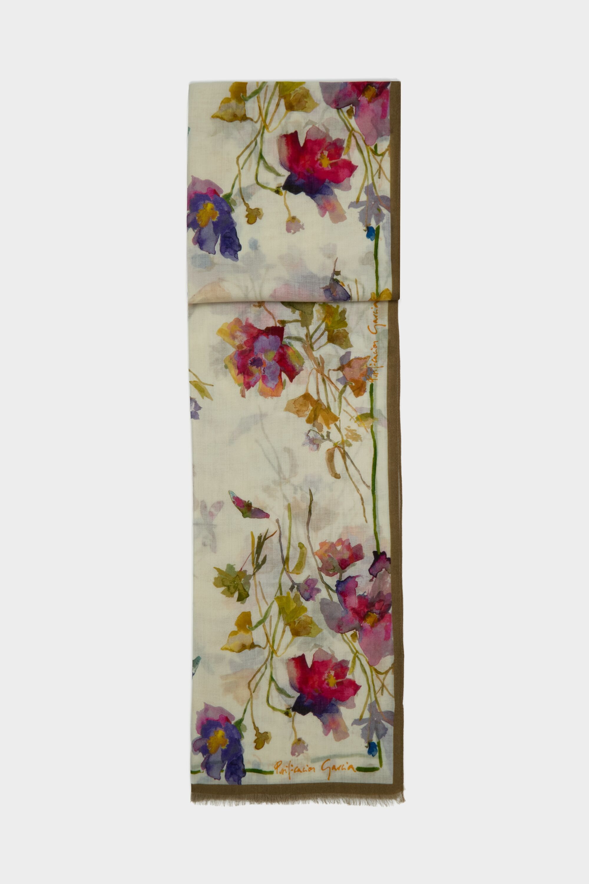 Floralis wool scarf