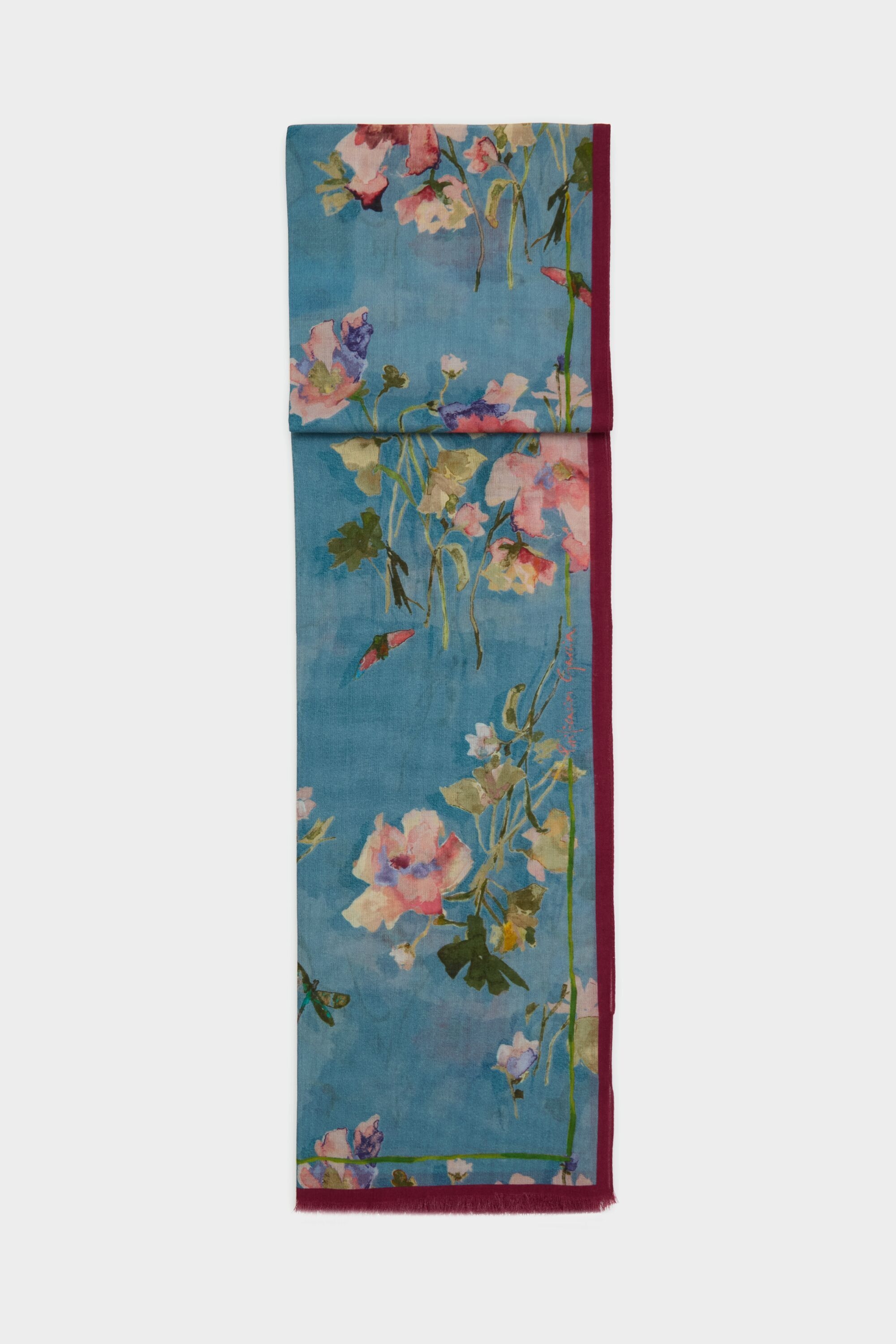 Floralis wool scarf