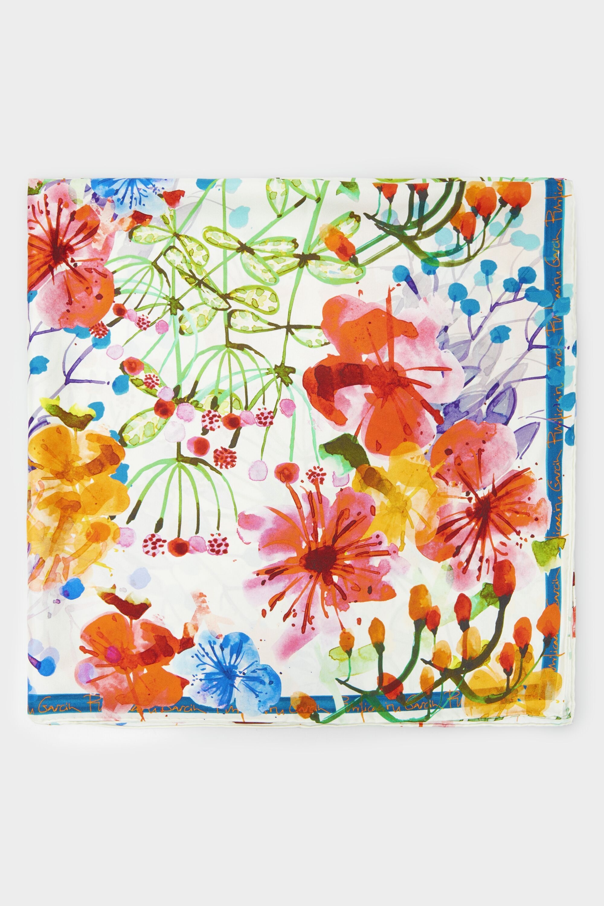 Hibiscus 90 silk scarf