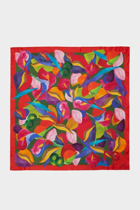 JARDÍN DE CALAS 90 SILK SCARF