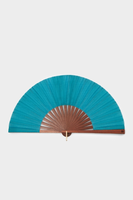 HAND FAN WITH LEATHER CASE