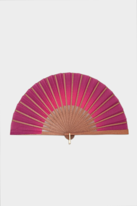 HAND FAN WITH LEATHER CASE