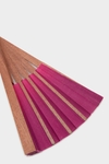 Hand fan with leather case